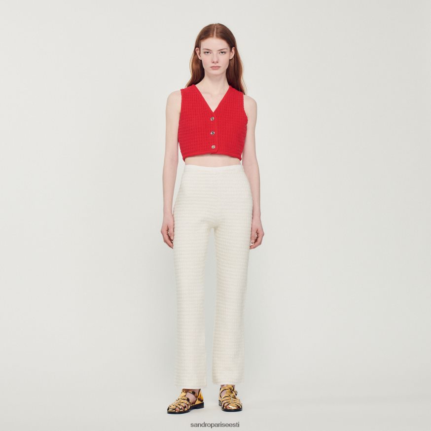 Sandro Paris kehakate naised tviidpüksid BN4RF459 ekru