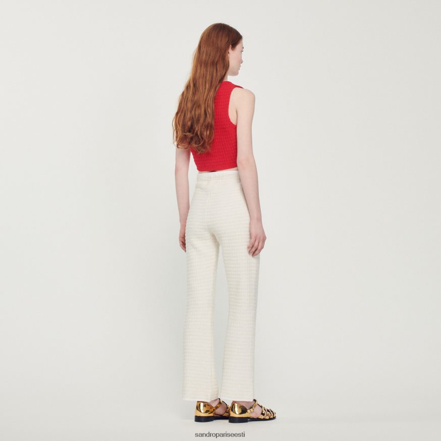 Sandro Paris kehakate naised tviidpüksid BN4RF459 ekru