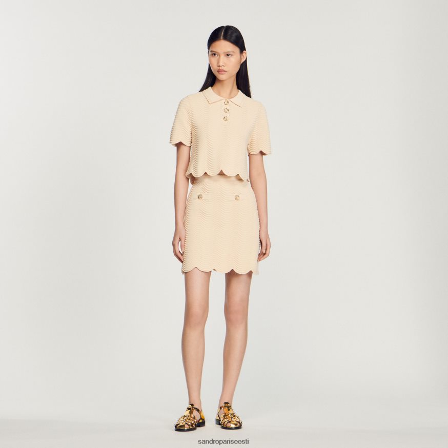 Sandro Paris kehakate naised lühike kootud seelik BN4RF241 loomulik