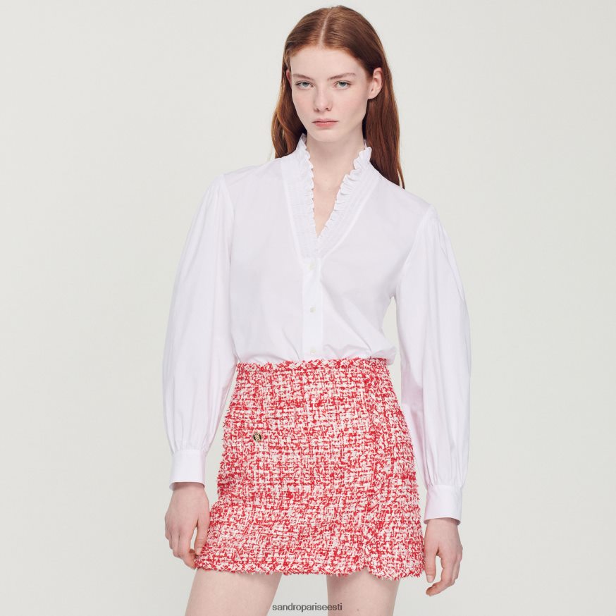 Sandro Paris kehakate naised lühike tviidseelik BN4RF314 punane