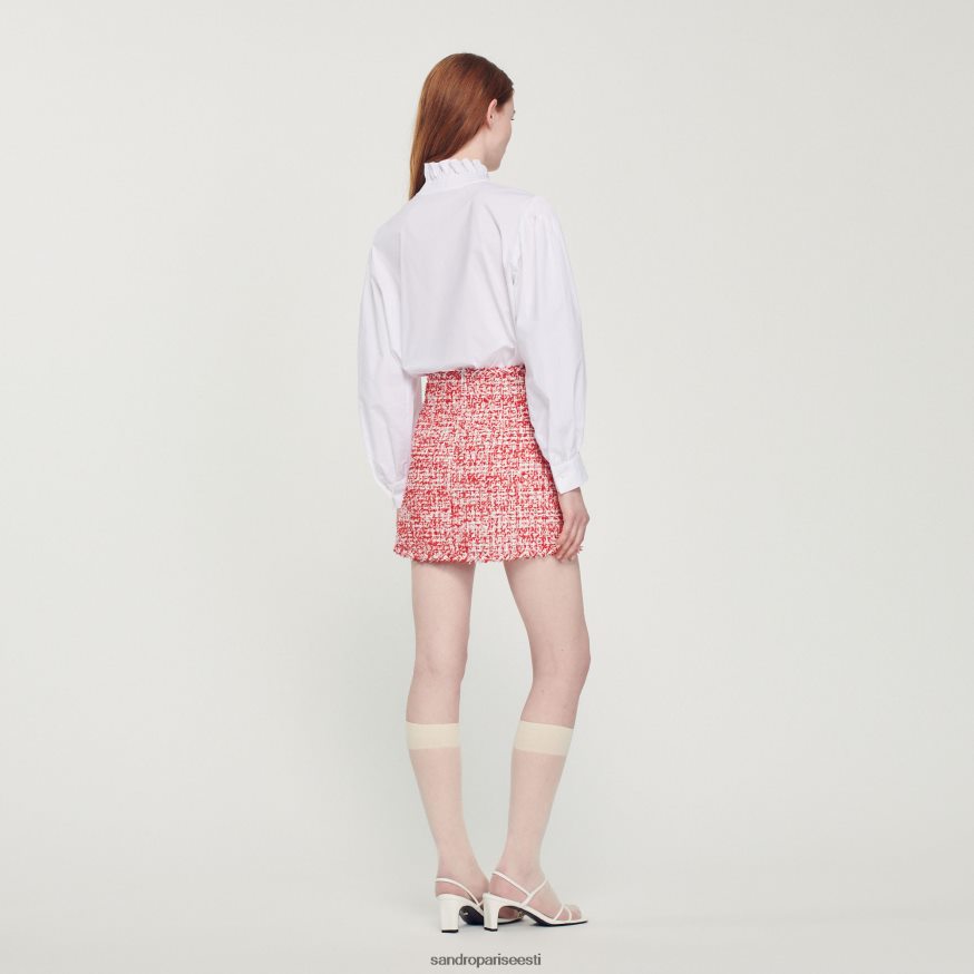 Sandro Paris kehakate naised lühike tviidseelik BN4RF314 punane