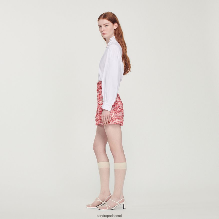 Sandro Paris kehakate naised lühike tviidseelik BN4RF314 punane