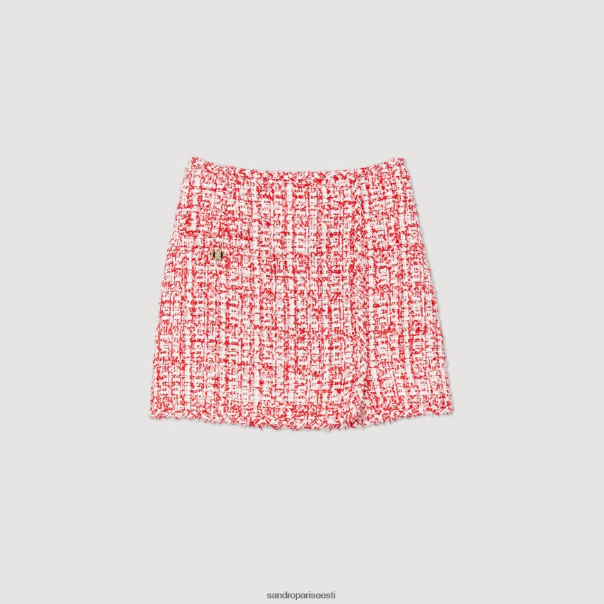 Sandro Paris kehakate naised lühike tviidseelik BN4RF314 punane