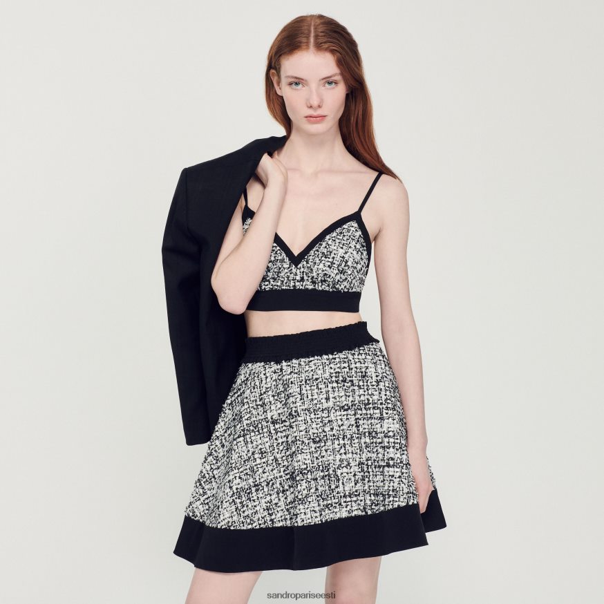 Sandro Paris kehakate naised tviid uisutaja seelik BN4RF351 must