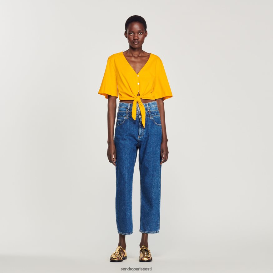 Sandro Paris kehakate naised juveel lühike t-särk BN4RF202 oranž