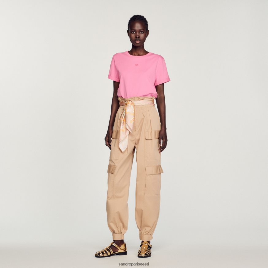 Sandro Paris kehakate naised kahekordne t-särk BN4RF234 roosa