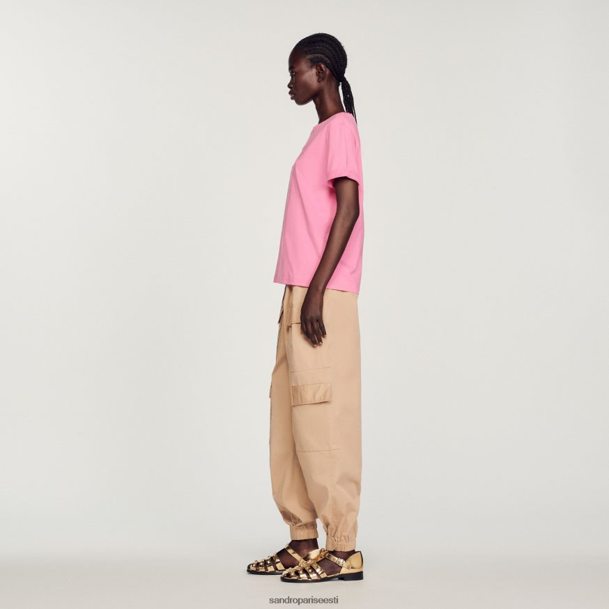 Sandro Paris kehakate naised kahekordne t-särk BN4RF234 roosa