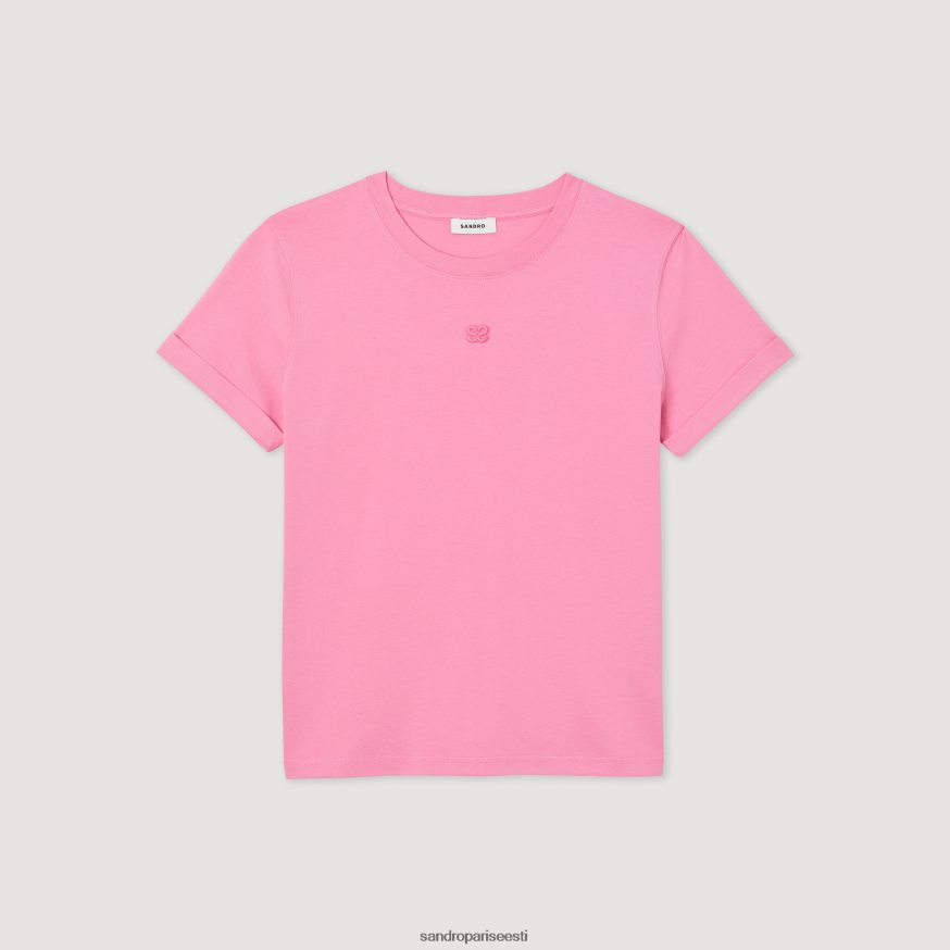 Sandro Paris kehakate naised kahekordne t-särk BN4RF234 roosa