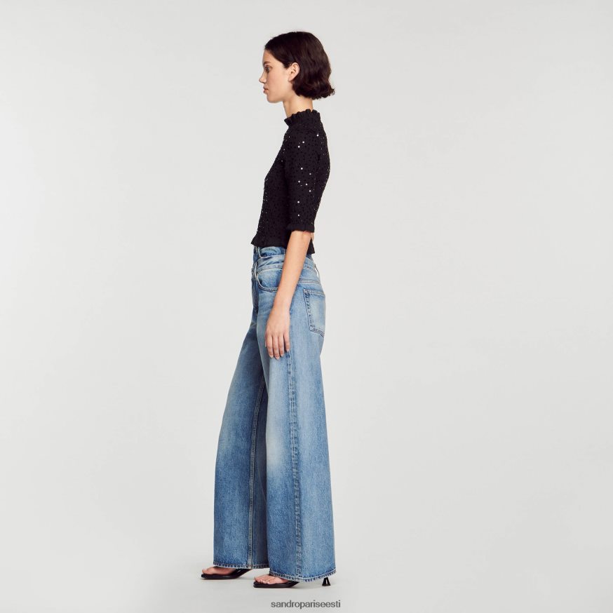 Sandro Paris kehakate naised litrid top BN4RF27 must