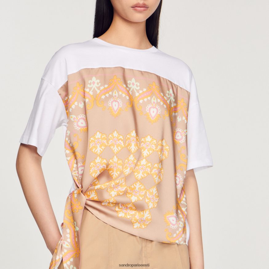 Sandro Paris kehakate naised salli t-särk BN4RF196 valge