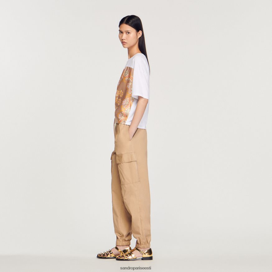 Sandro Paris kehakate naised salli t-särk BN4RF196 valge