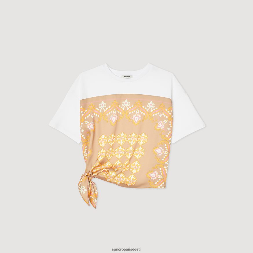 Sandro Paris kehakate naised salli t-särk BN4RF196 valge