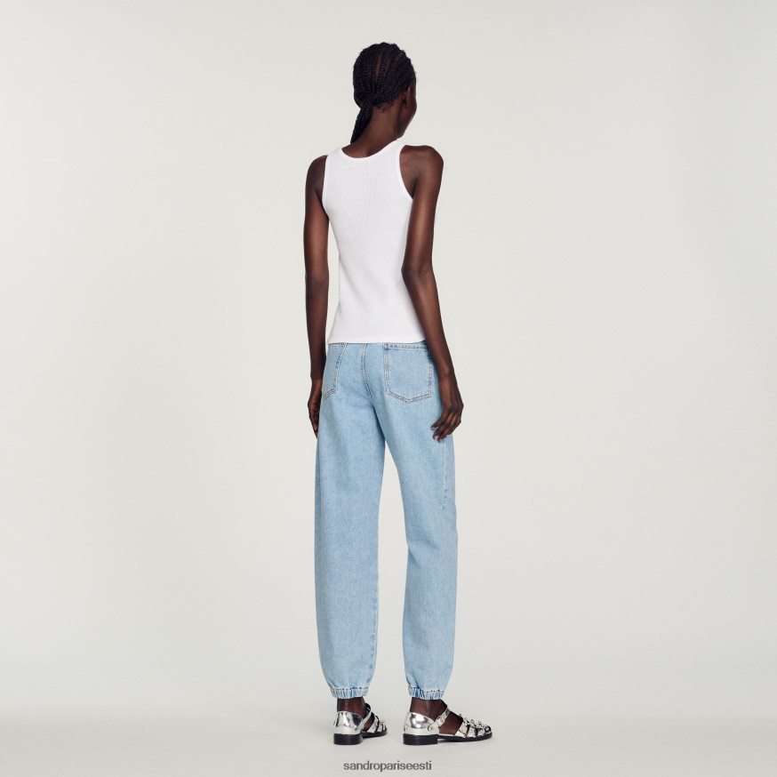 Sandro Paris kehakate naised topelt s logoga paagipealne BN4RF222 valge