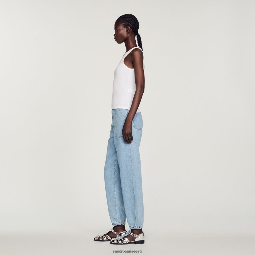 Sandro Paris kehakate naised topelt s logoga paagipealne BN4RF222 valge