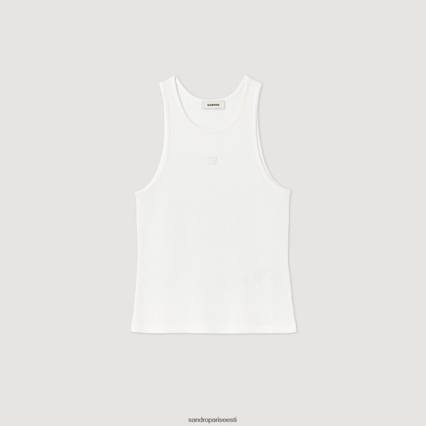 Sandro Paris kehakate naised topelt s logoga paagipealne BN4RF222 valge