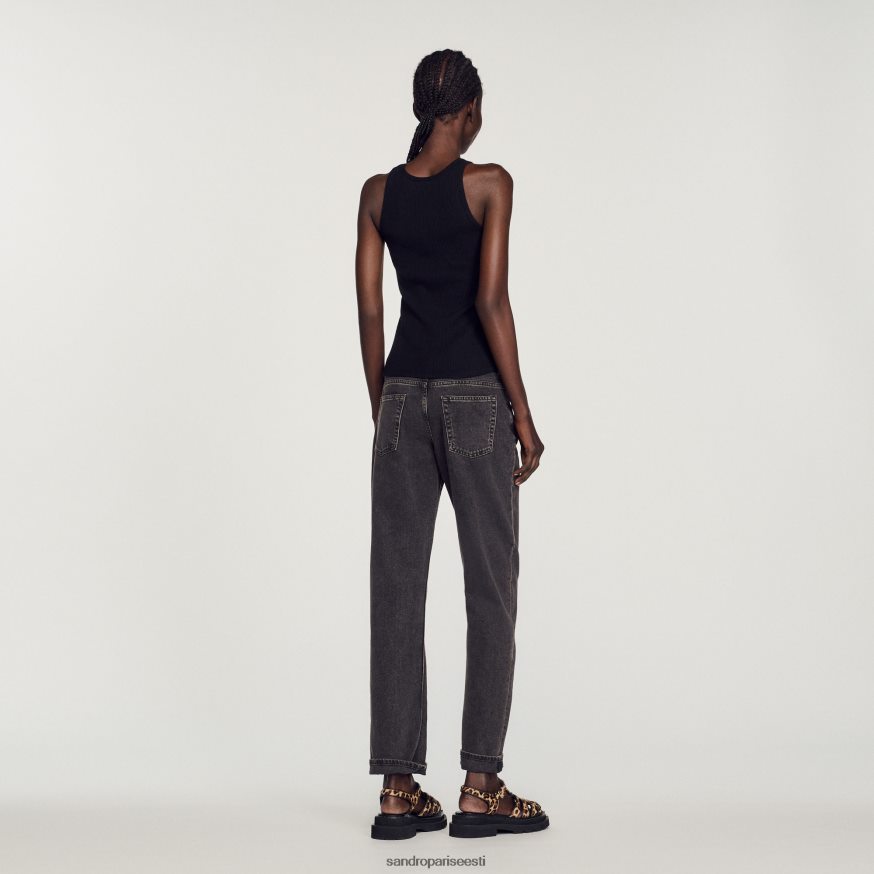 Sandro Paris kehakate naised topelt s logoga paagipealne BN4RF256 must