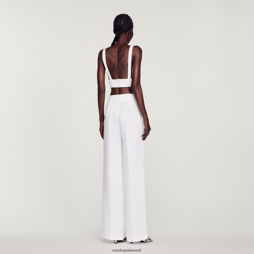 Sandro Paris kehakate naised bralette top BN4RF94 valge