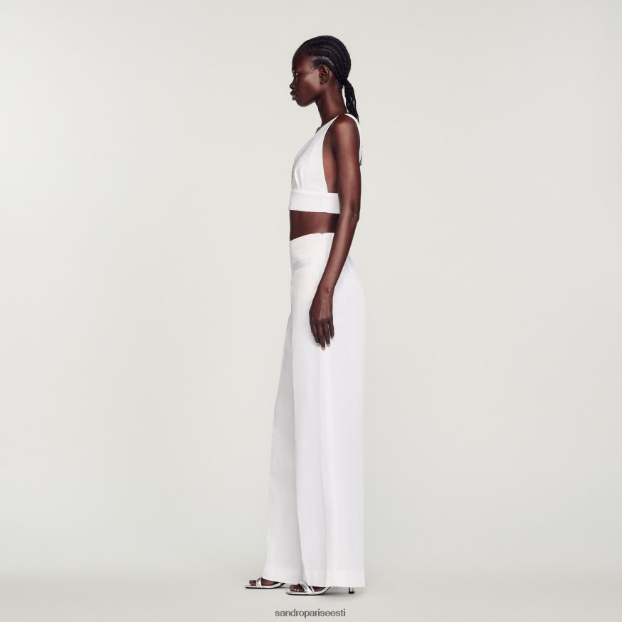 Sandro Paris kehakate naised bralette top BN4RF94 valge