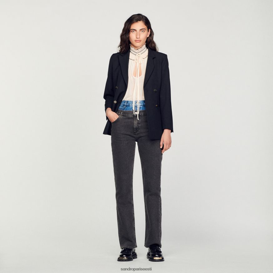 Sandro Paris kehakate naised šifoonist top BN4RF134 alasti