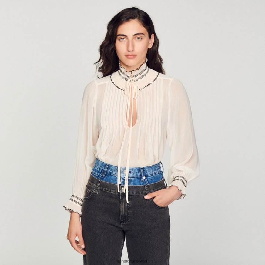 Sandro Paris kehakate naised šifoonist top BN4RF134 alasti