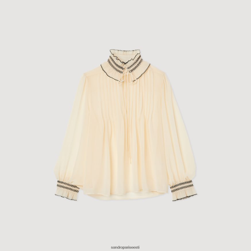 Sandro Paris kehakate naised šifoonist top BN4RF134 alasti