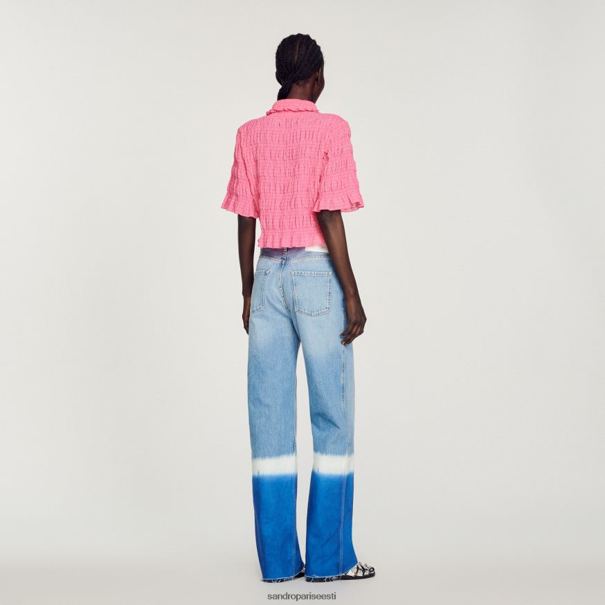 Sandro Paris kehakate naised kärbitud sviitsärk BN4RF152 kommid roosa