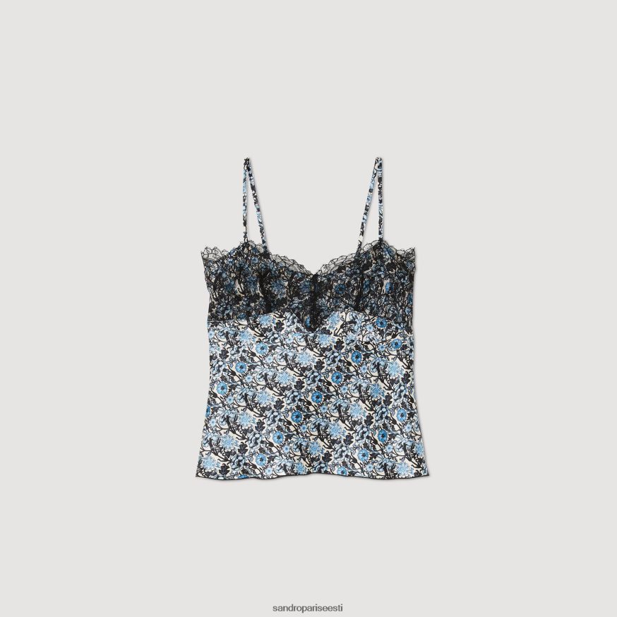 Sandro Paris kehakate naised trükitud nukk BN4RF26 sinine/beež