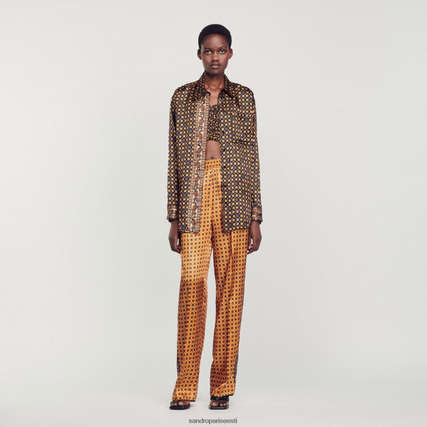 Sandro Paris kehakate naised trükitud särk BN4RF71 must