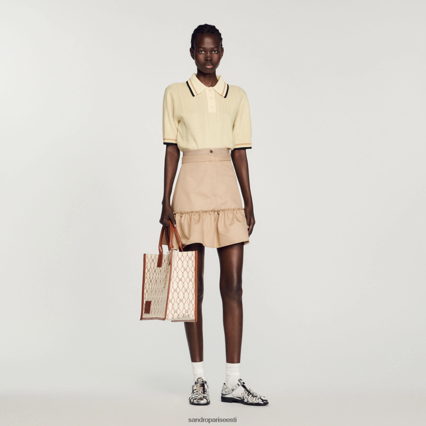 Sandro Paris tarvikud naised kasbah kandekott BN4RF572 pruun/ekru