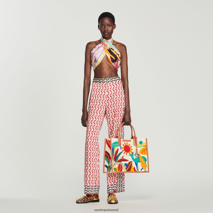 Sandro Paris tarvikud naised tikitud kasbah-kott BN4RF527 mitmevärviline