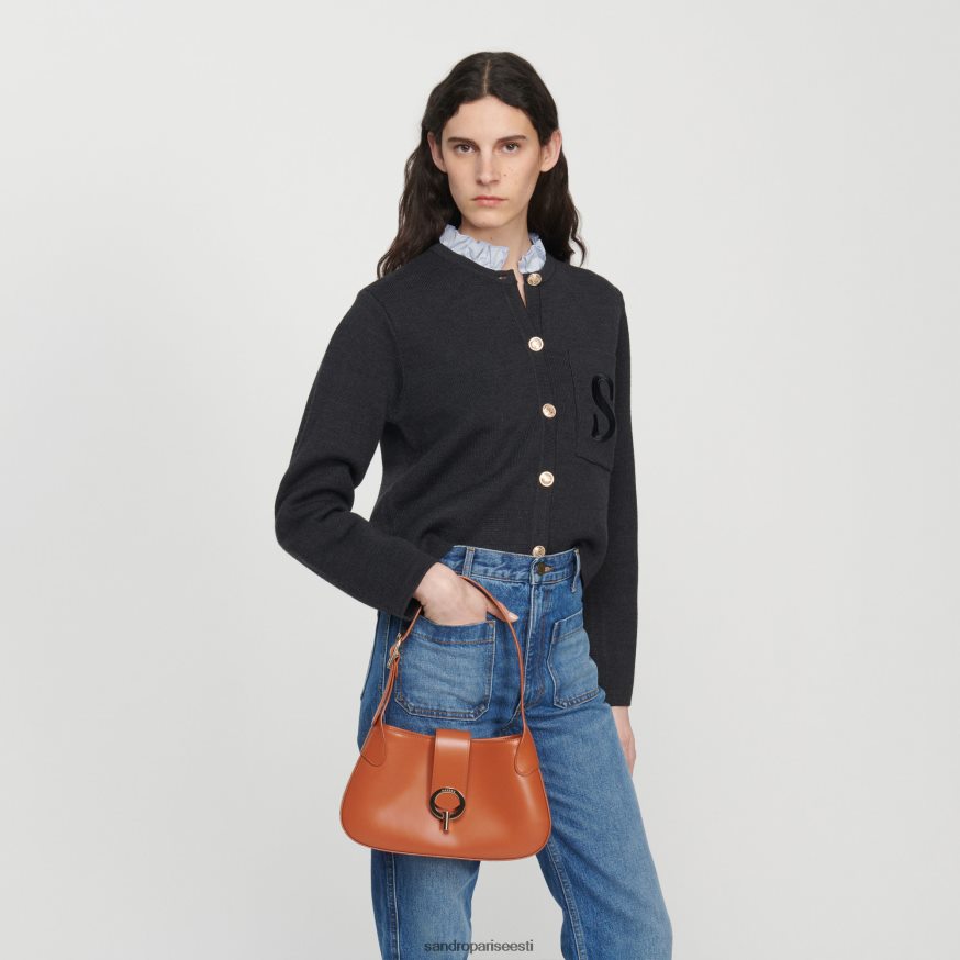 Sandro Paris tarvikud naised baguette kott BN4RF555 karamell