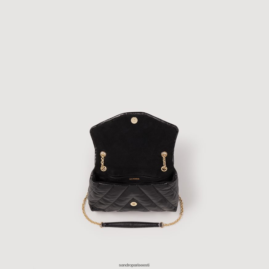 Sandro Paris tarvikud naised mila tepitud nahast kott BN4RF531 must