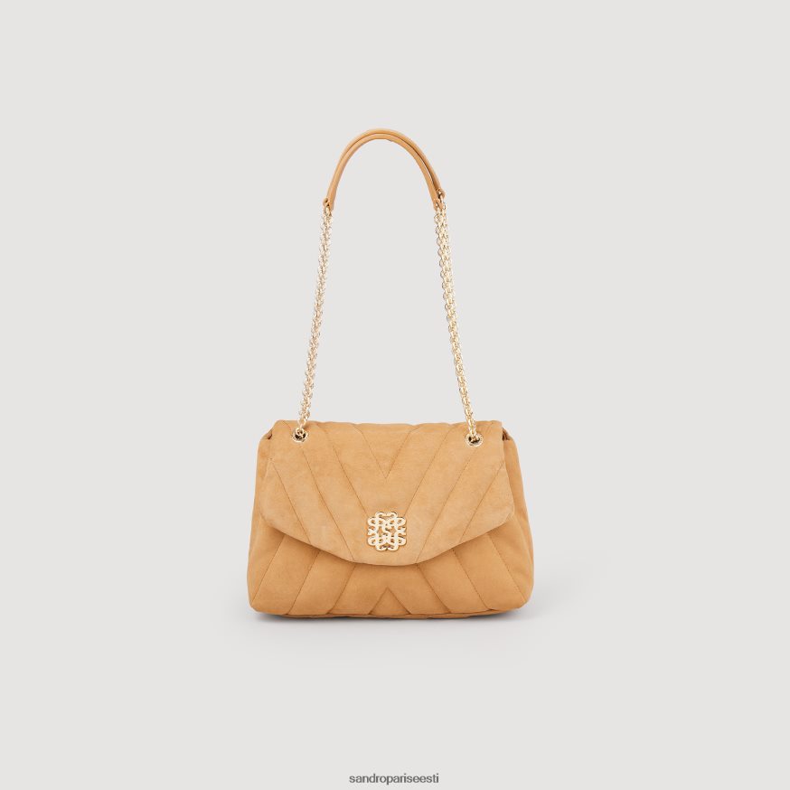 Sandro Paris tarvikud naised mila tepitud seemisnahast kott BN4RF522 kaamel