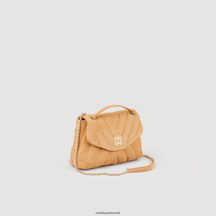 Sandro Paris tarvikud naised mila tepitud seemisnahast kott BN4RF522 kaamel