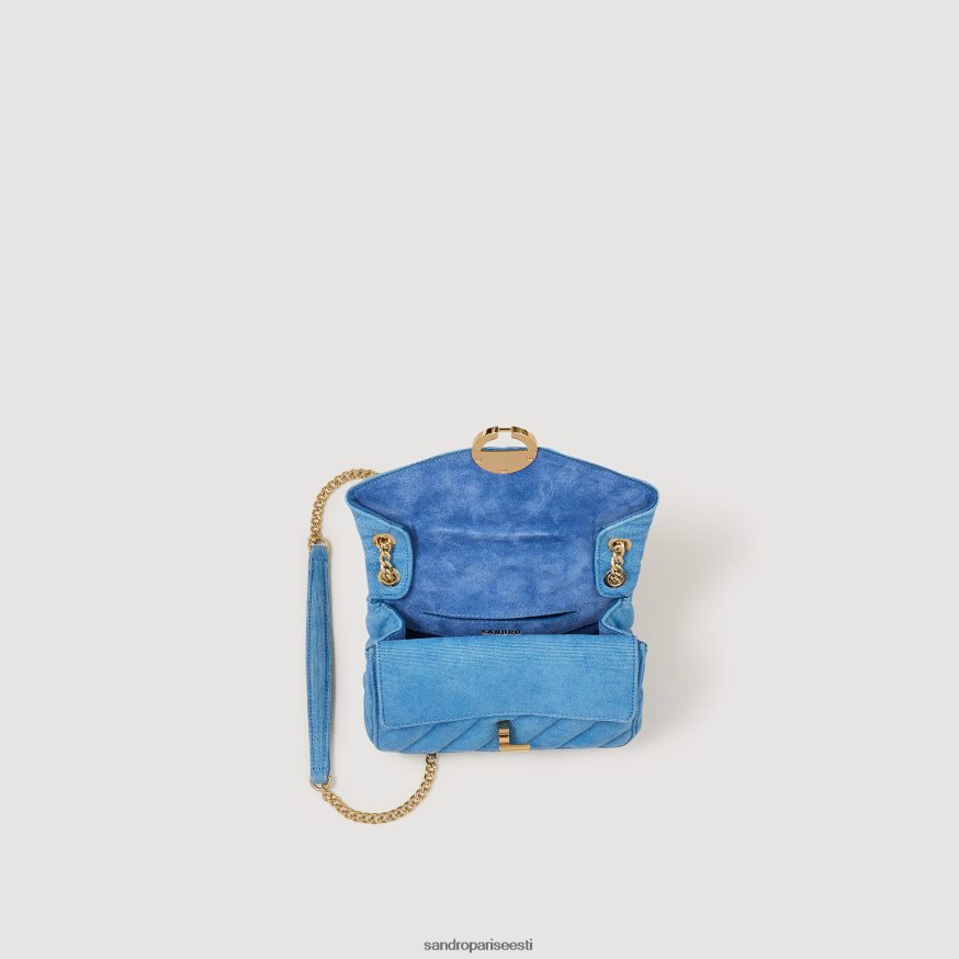 Sandro Paris tarvikud naised tepitud nailonist yza kott BN4RF548 sinine