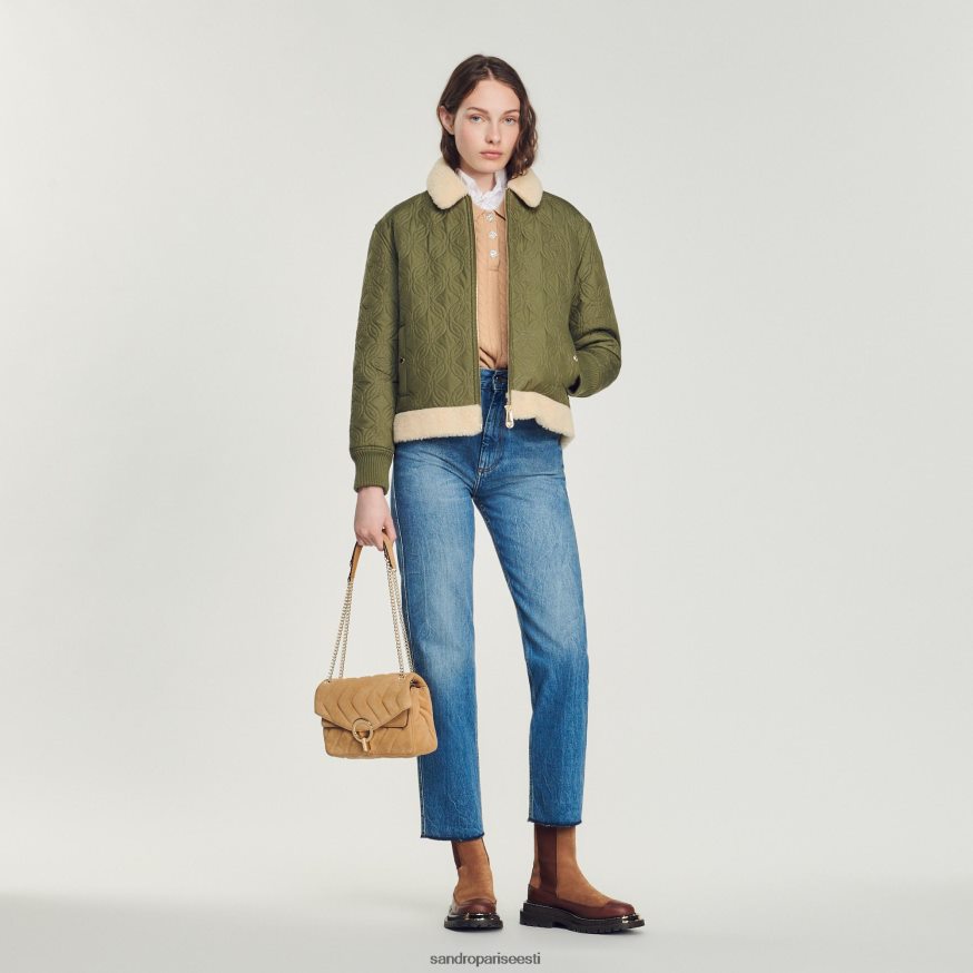 Sandro Paris tarvikud naised yza seemisnahast kott BN4RF528 beež