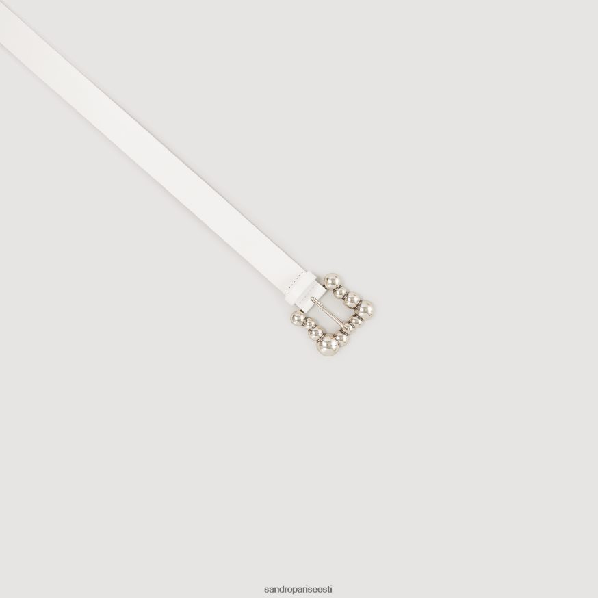 Sandro Paris tarvikud naised palliga kaunistatud pandlaga vöö BN4RF519 valge