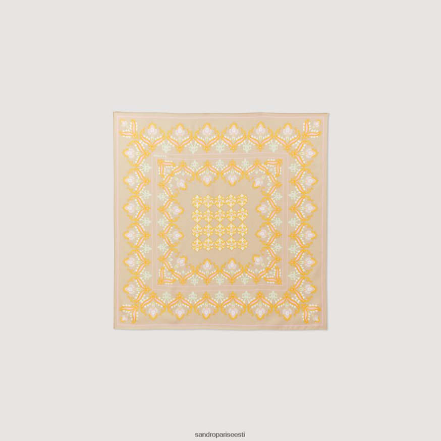 Sandro Paris tarvikud naised siidist sall BN4RF549 beež